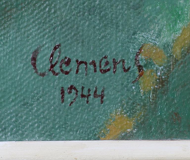 CURT CLEMENS, olja på duk, signerad och daterad 1944.