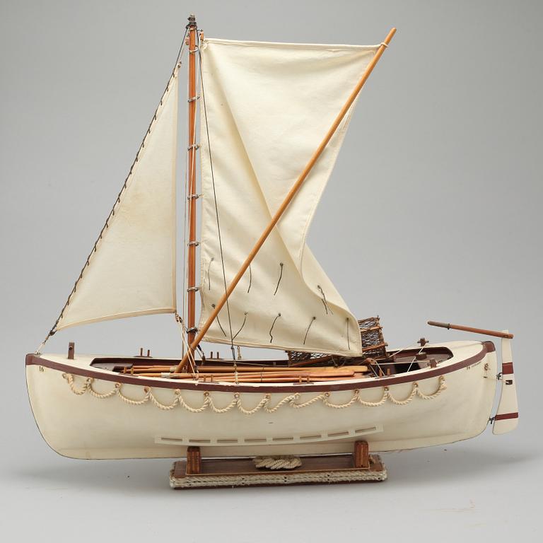 A 20th century boat model.