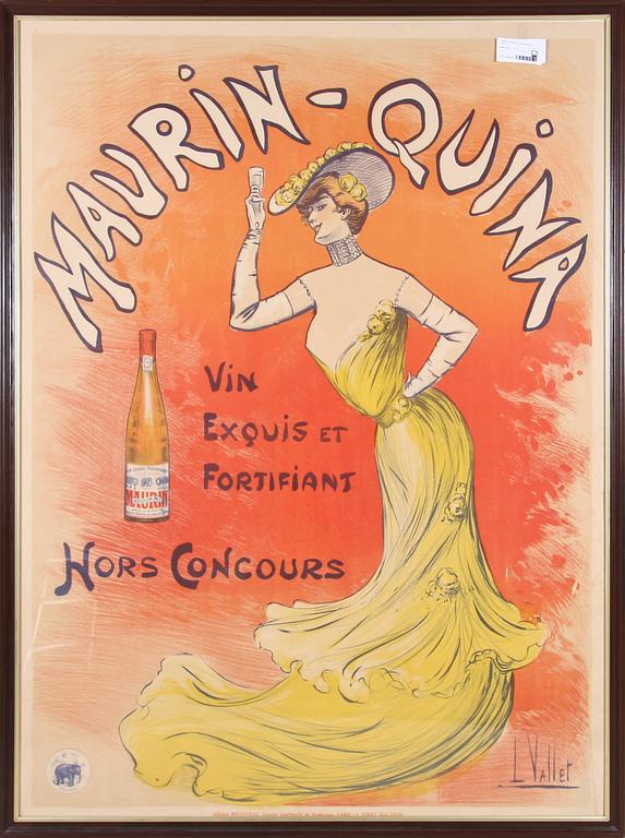 AFFISCH, Frankrike, "Maurin -Quina" 1900-tal.