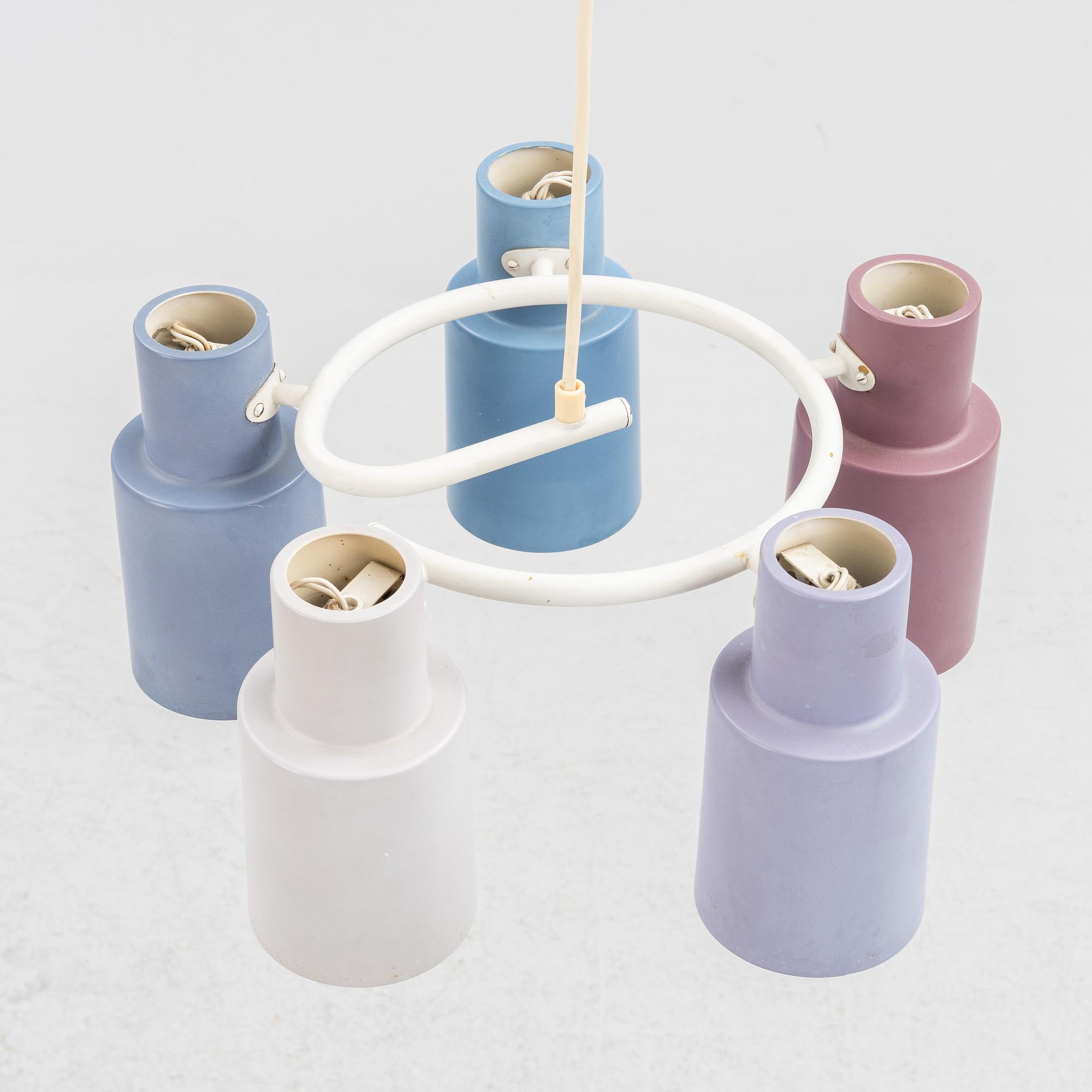 Hans Bergström, ceiling lamp, model "C-1141", Atelier Lyktan, Åhus 1950s-60s.