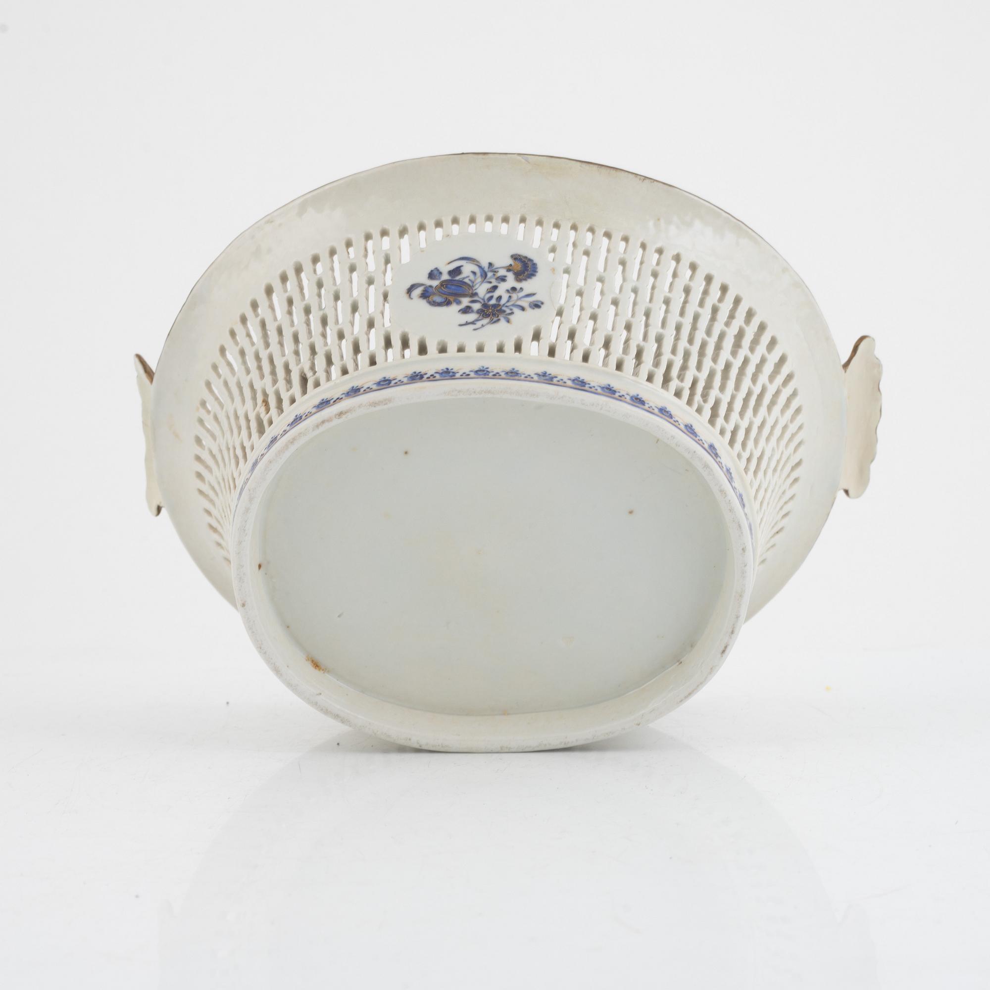 Gallerskål med fat, kompaniporslin, Kina, Jiaqing (1796-1820).