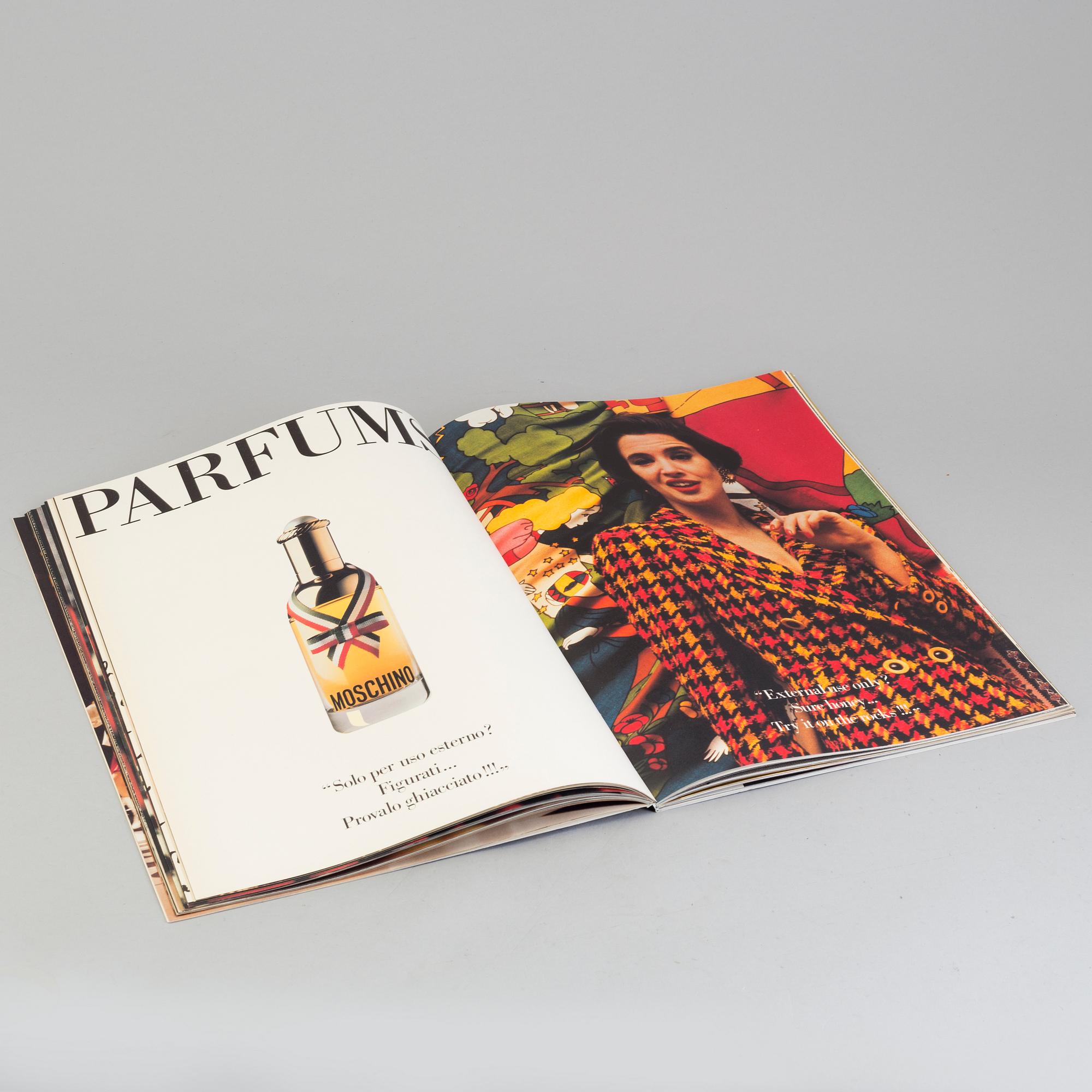 BOOK," To be, or not to be, that's fashion!" by Moschino, Idea Books 1988.