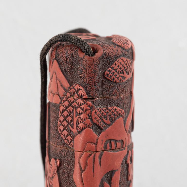Inro, lackarbete, Japan, Meiji (1868-1912).