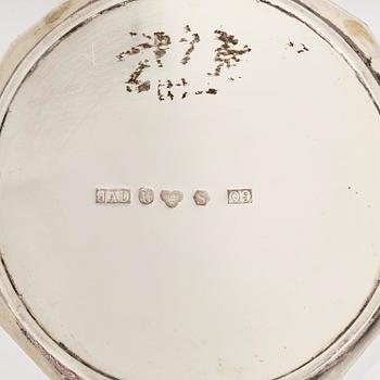 Jan Ante Dahlstedts Silversmedja, a silver decanter with lid, Umeå, Sweden, 1966.