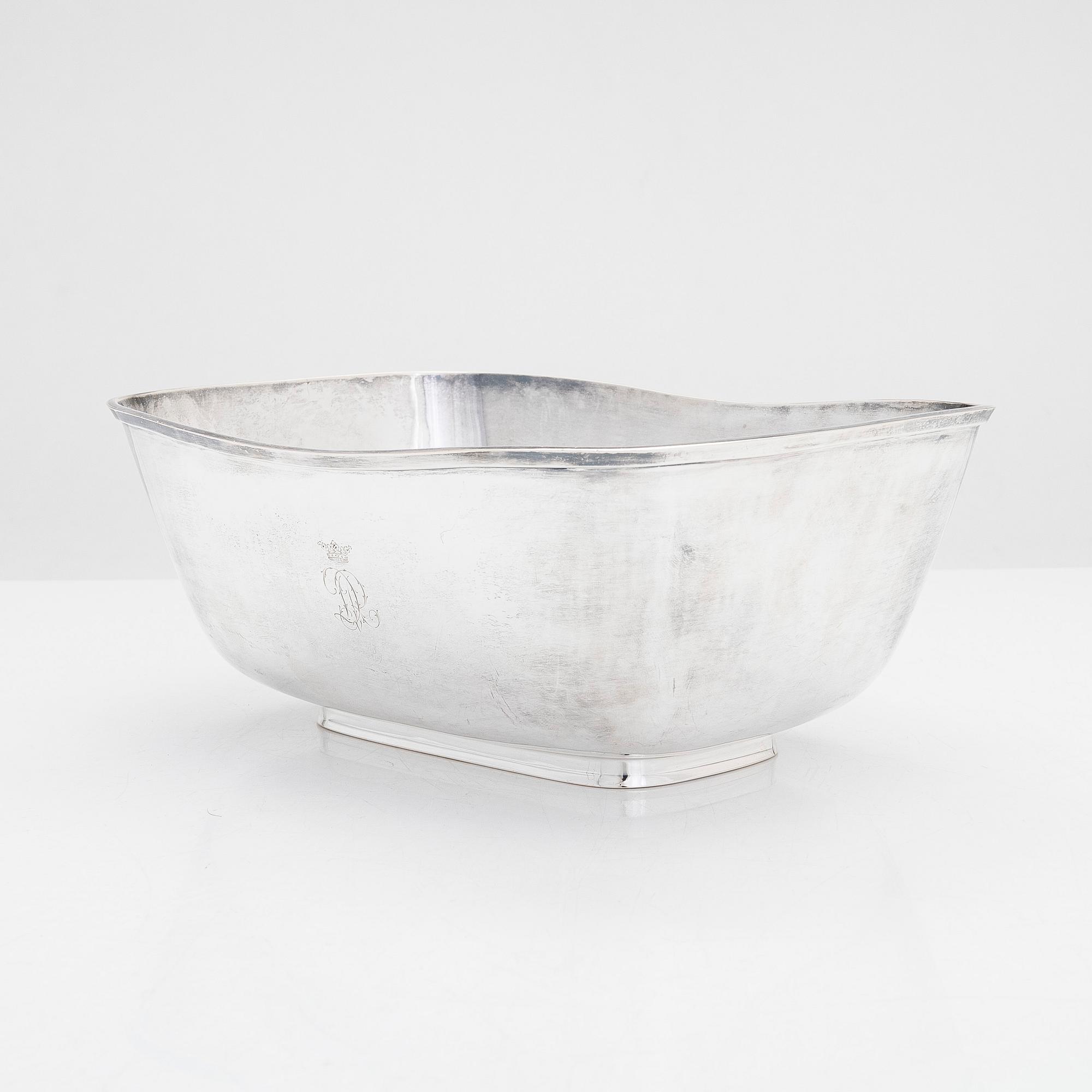 Carl Fredrik Carlman, skål, silver, Stockholm 1955.