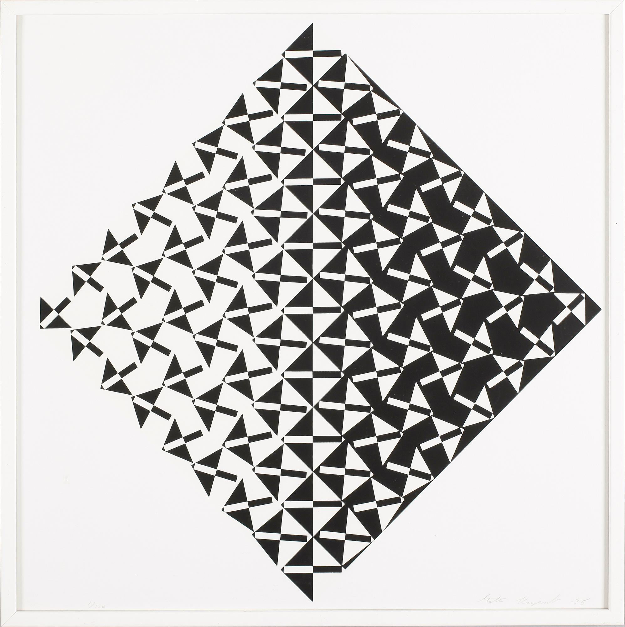 MATTI KUJASALO, serigrafi, signerad, daterad -85 och numrerad 1/110.