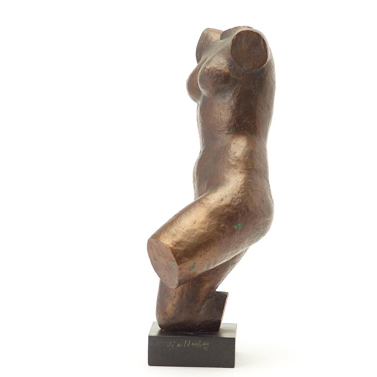 AXEL WALLENBERG, skulptur, brons, signerad och med gjutarstämpel H Bergman fud.