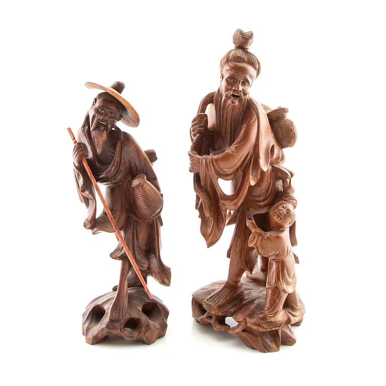 Figurines 4 pcs China 20th century.