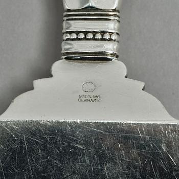 Georg Jensen, a sterling silver flatware set, 135 pieces, 'Dronning/Acantus', design Johan Rohde, Copenhagen, Denmark after 1945.