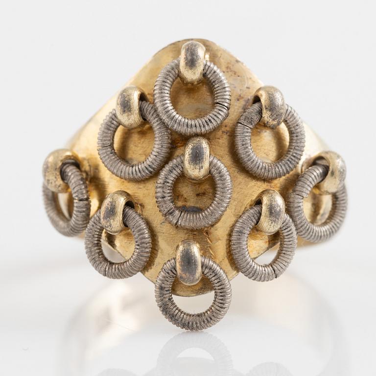 Silver ring, 1902.