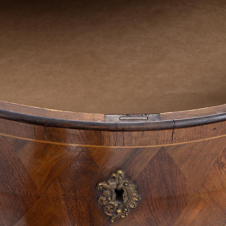 A Rococo chest of drawers, 18th century.