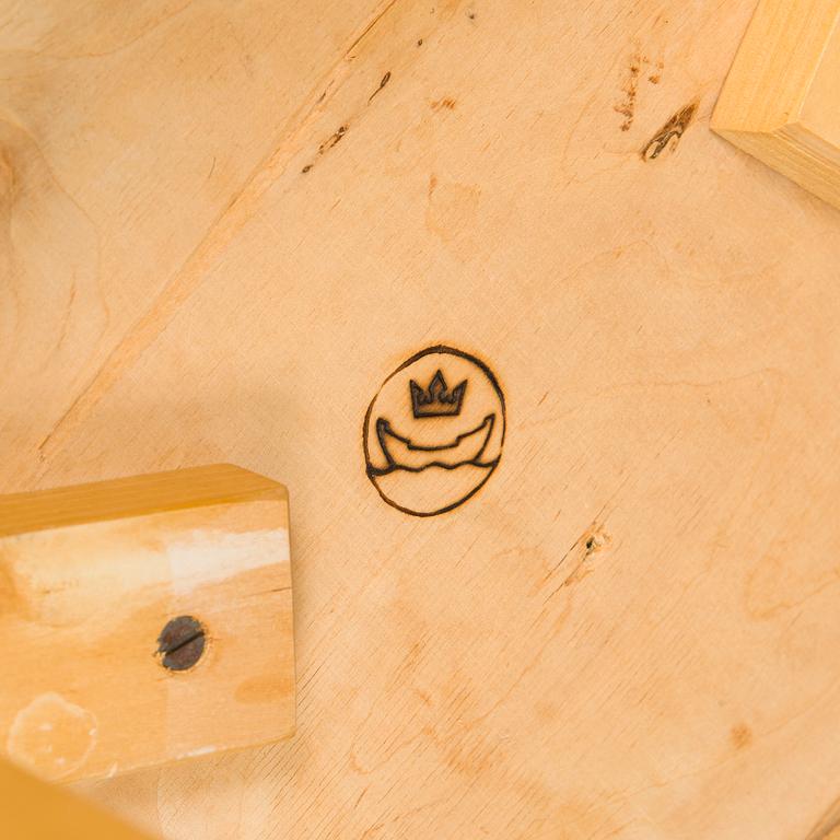 Alvar Aalto, pallar, 2 st, modell 60, Artek, 1960-tal.