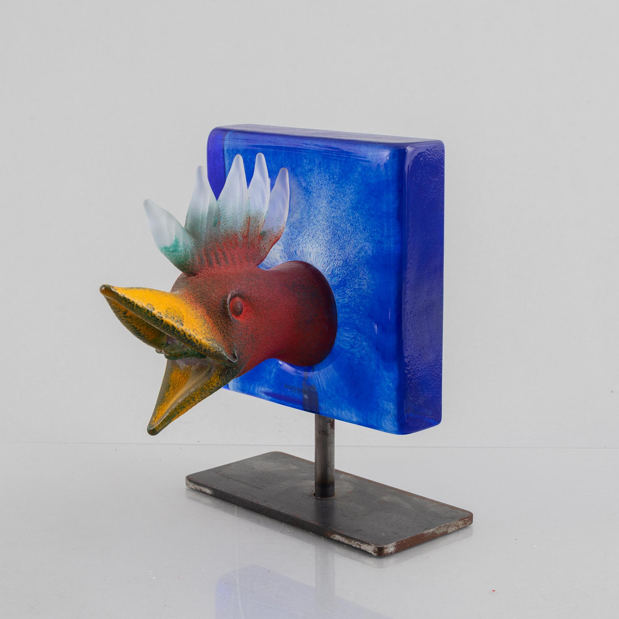 Kjell Engman, a glass sculpture, Kosta Boda Atelier, Sweden, signed and numbered.