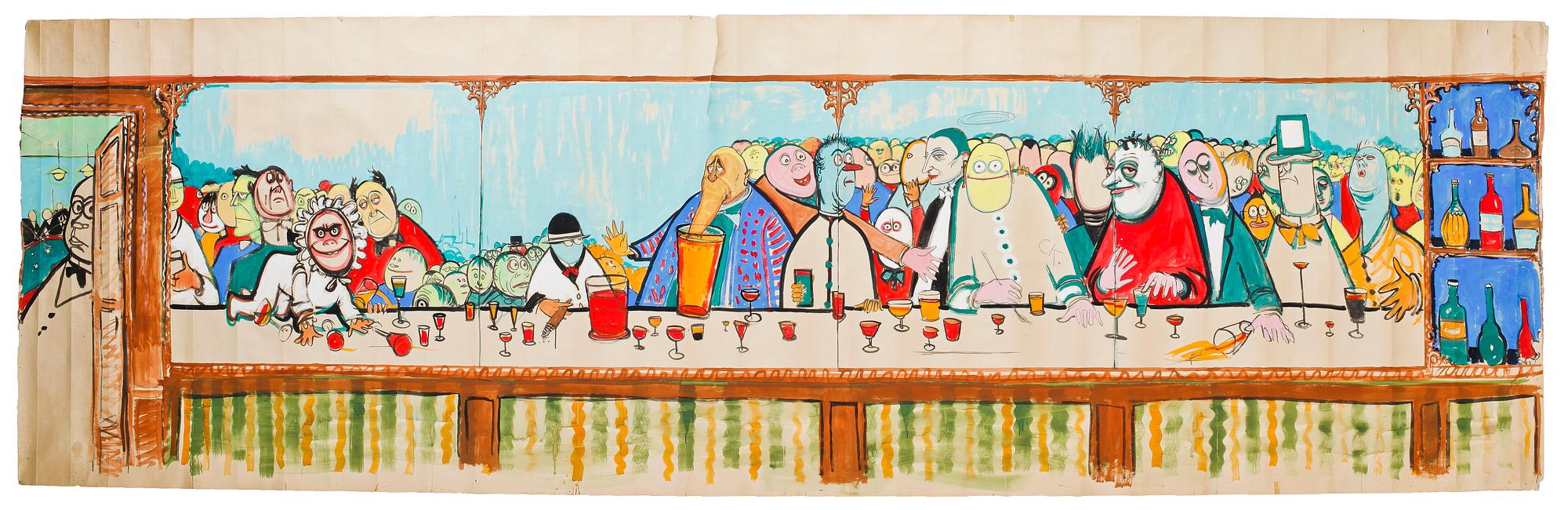 CARL KYLBERG, akvarell. Monogramsign.