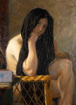 Fritz Kärfve, Sitting nude.