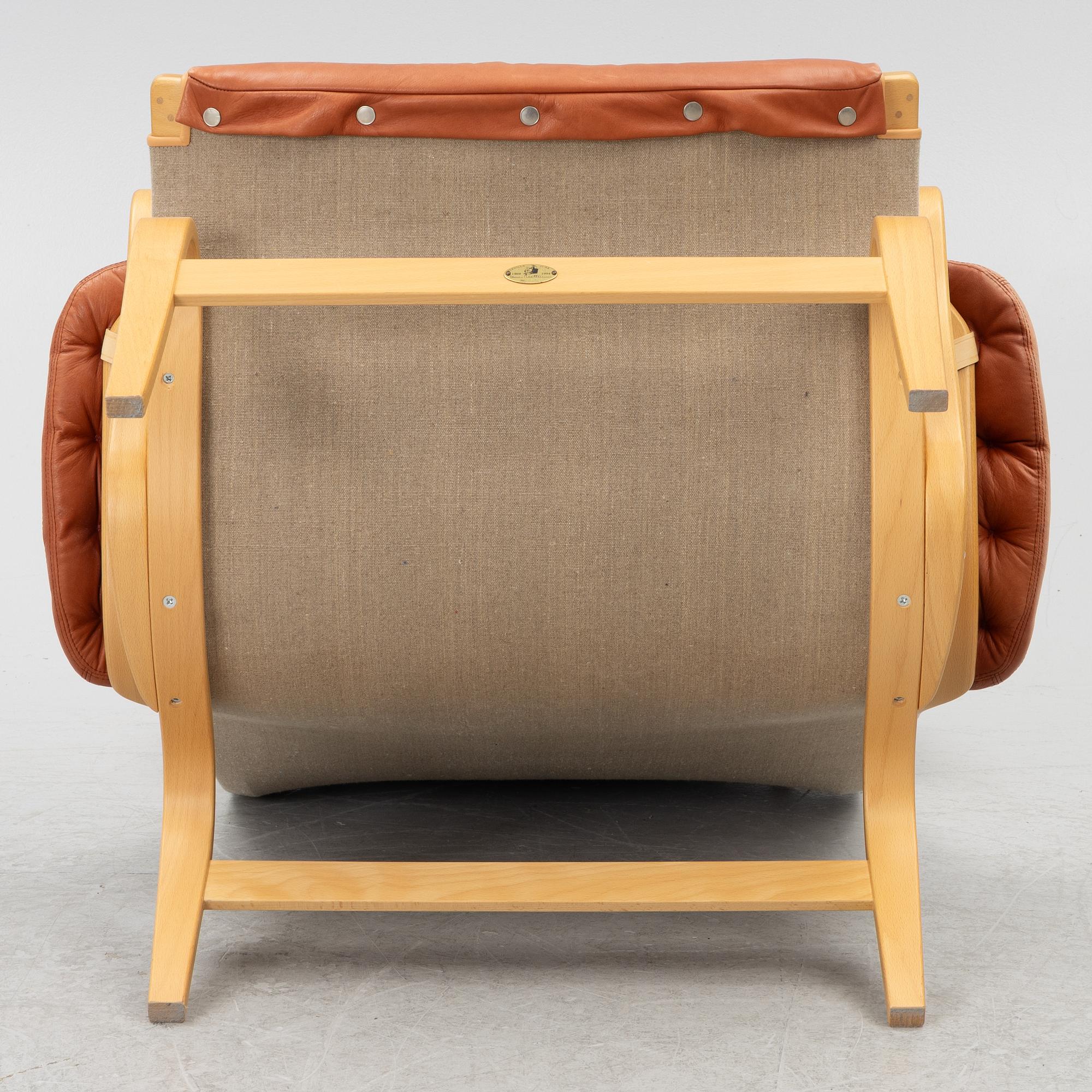 Bruno Mathsson, an armchair, "Pernilla", DUX, second half of the 20th century.