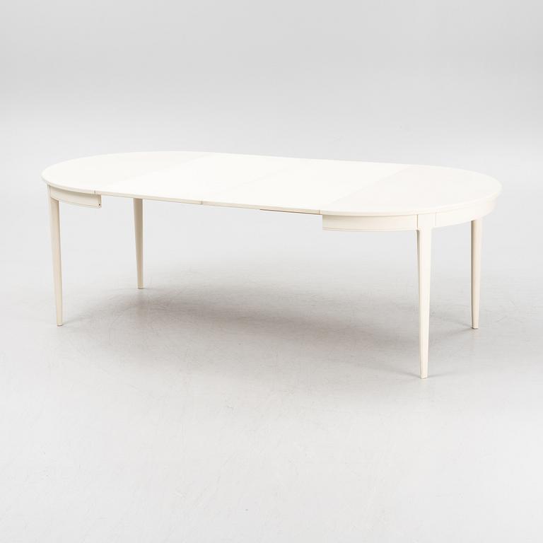 Carl Malmsten, a 'Herrgården' dining table and four 'Ulfåsa' chairs, second half of the 20th Century.