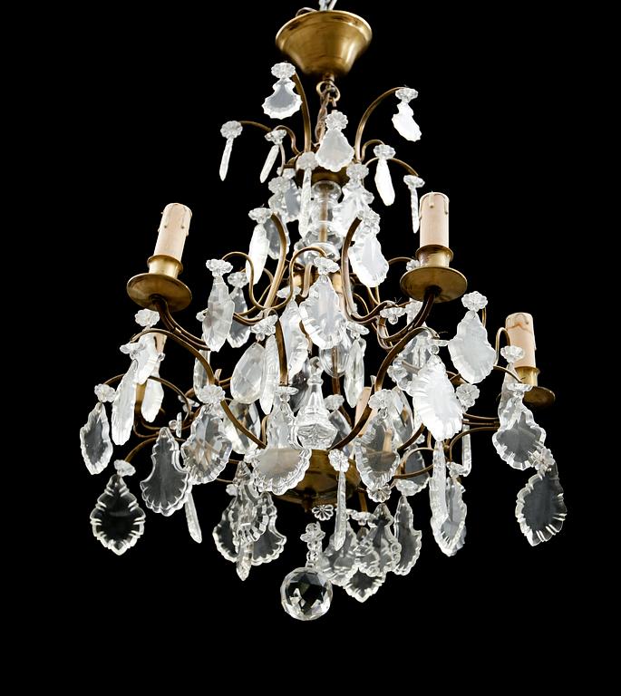 LJUSKRONA, barockstil, 1900-talets första hälft. Höjd ca 55 cm.
