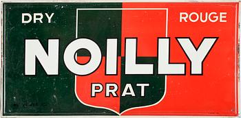 REKLAMSKYLT, plåt, Noilly prat, 1900-talets andra hälft.