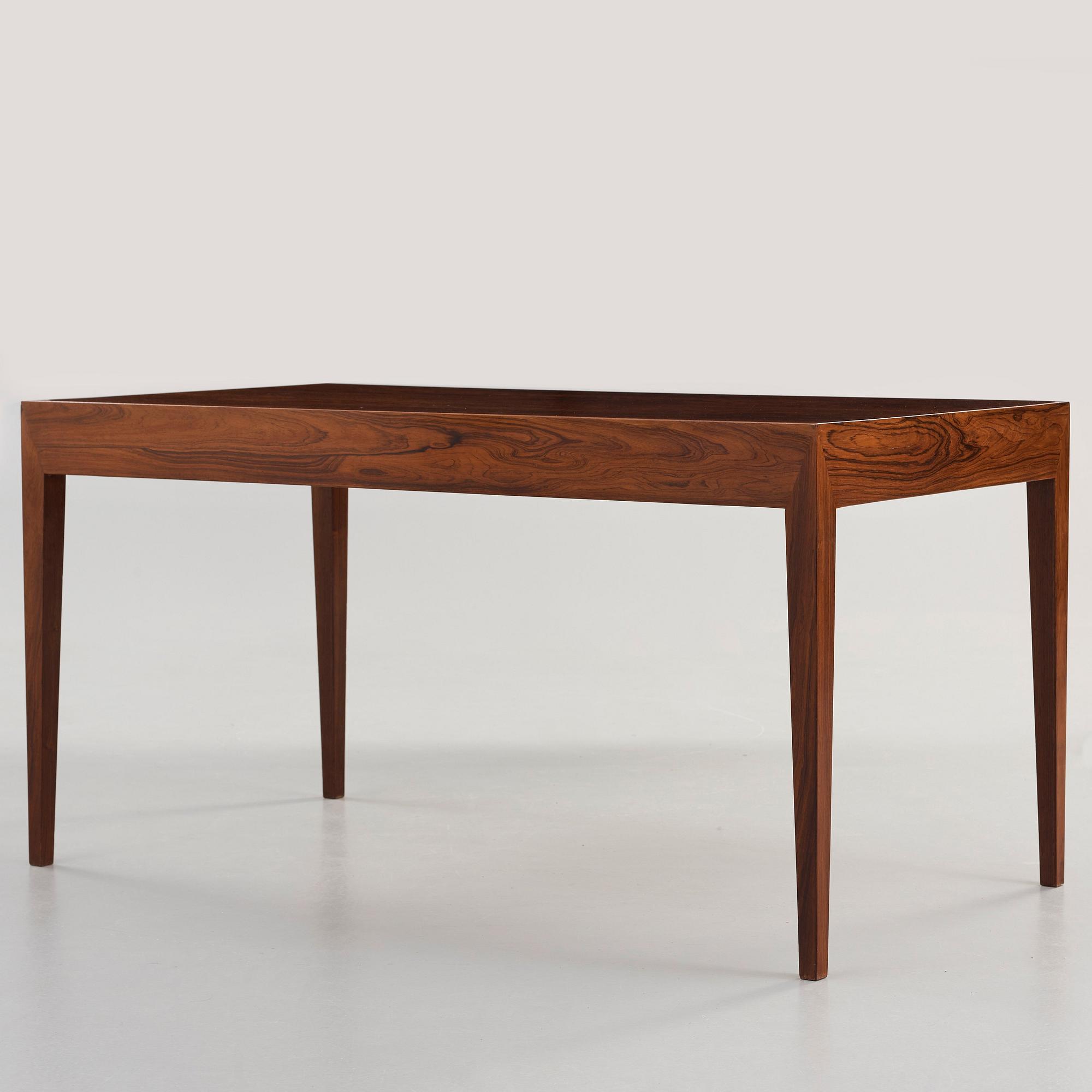 SEVERIN HANSEN, attributed to, a palisander desk, Denmark 1960's.
