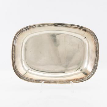 Gustaf Janson bowl plate 1 pair of sterling silver CG Hallberg Stockholm 1956.