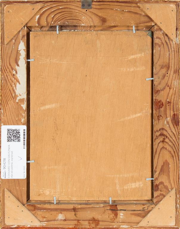 EDOUARD VON GRÜTZNER, oil on panel, signed.