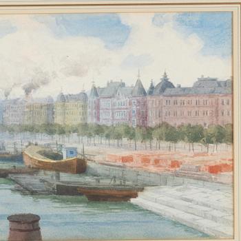 Hjalmar Falk, Strandvägen från Djurgårdsbron.