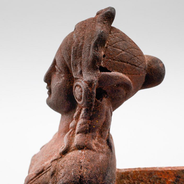 ELDHUNDAR, 1 par, gjutjärn, 1900-tal.