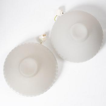 Harald Notini, or Uno Westerberg, a pair of ceiling lamps model "12012", Arvid Böhlmarks Lampfabrik, Stockholm, 1950s.