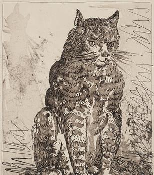 Pablo Picasso, "Le Chat" from "Historie naturelle".