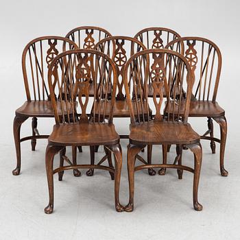 A set of seven chairs, Glenister, England, first half of the 20th Century.