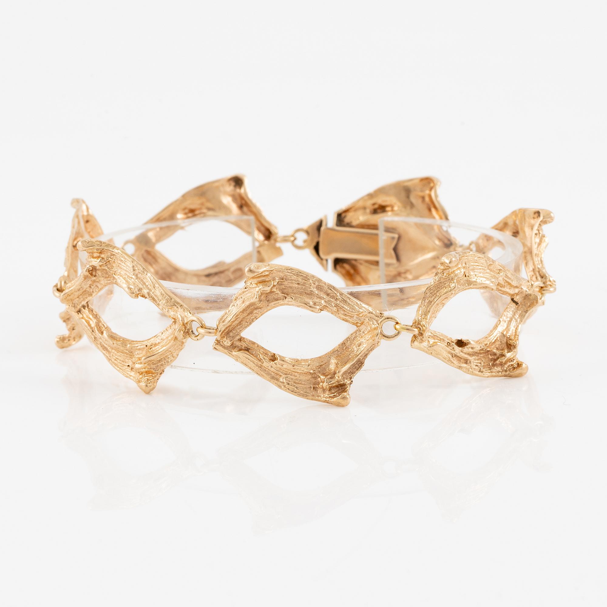 Bracelet 14K gold, Finland 1973.