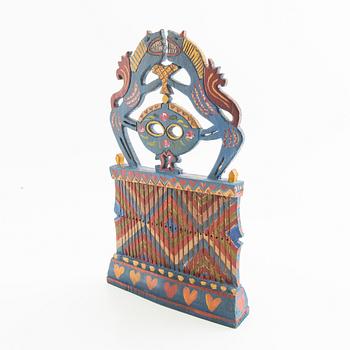 Band weaving shuttle, folk art, second half of the 19th century.