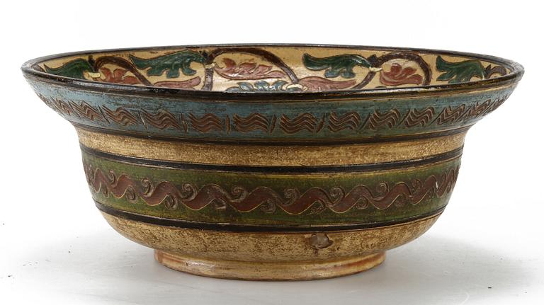 SKÅLFAT, keramik Italien, 1900-talets första hälft.