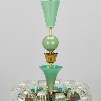 Tomaso Buzzi, a '5204' chandelier Venini Italy.