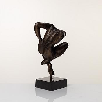 Gudmar Olovson, sculpture. Signed. Numbered. Foundry mark. Bronze, total height 24.5 cm.