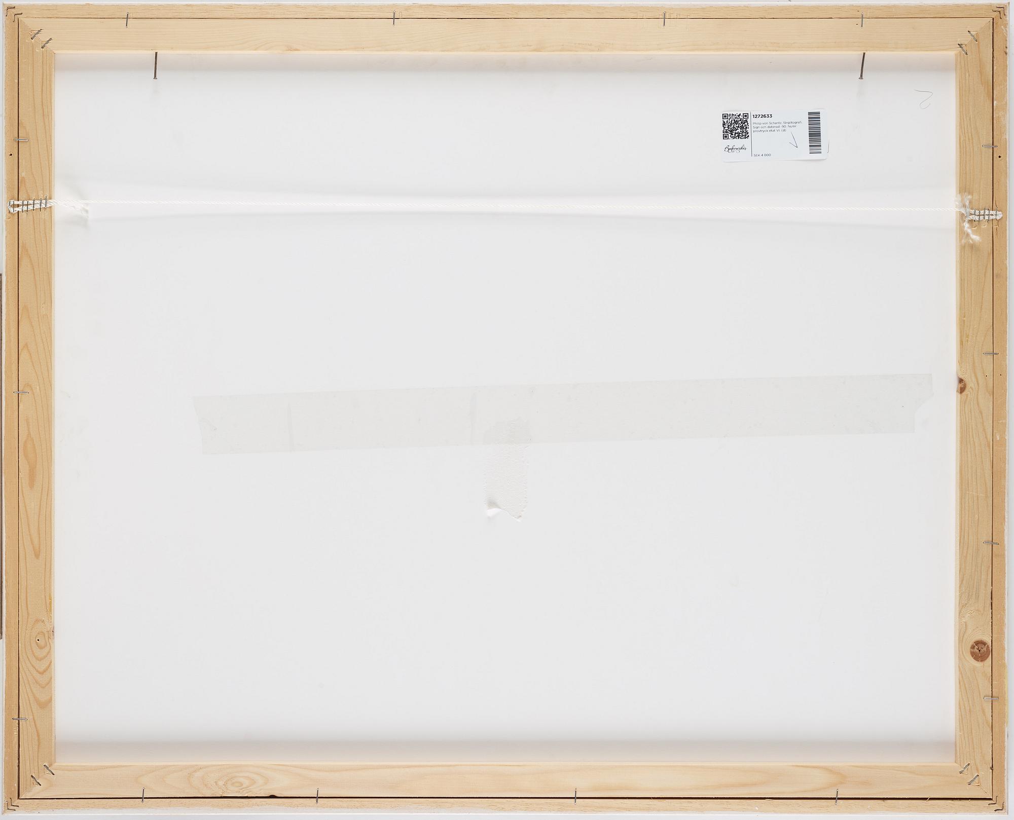 Philip von Schantz, lithographs in colour. Signed and dated -90. Numbered provtryck état VI.