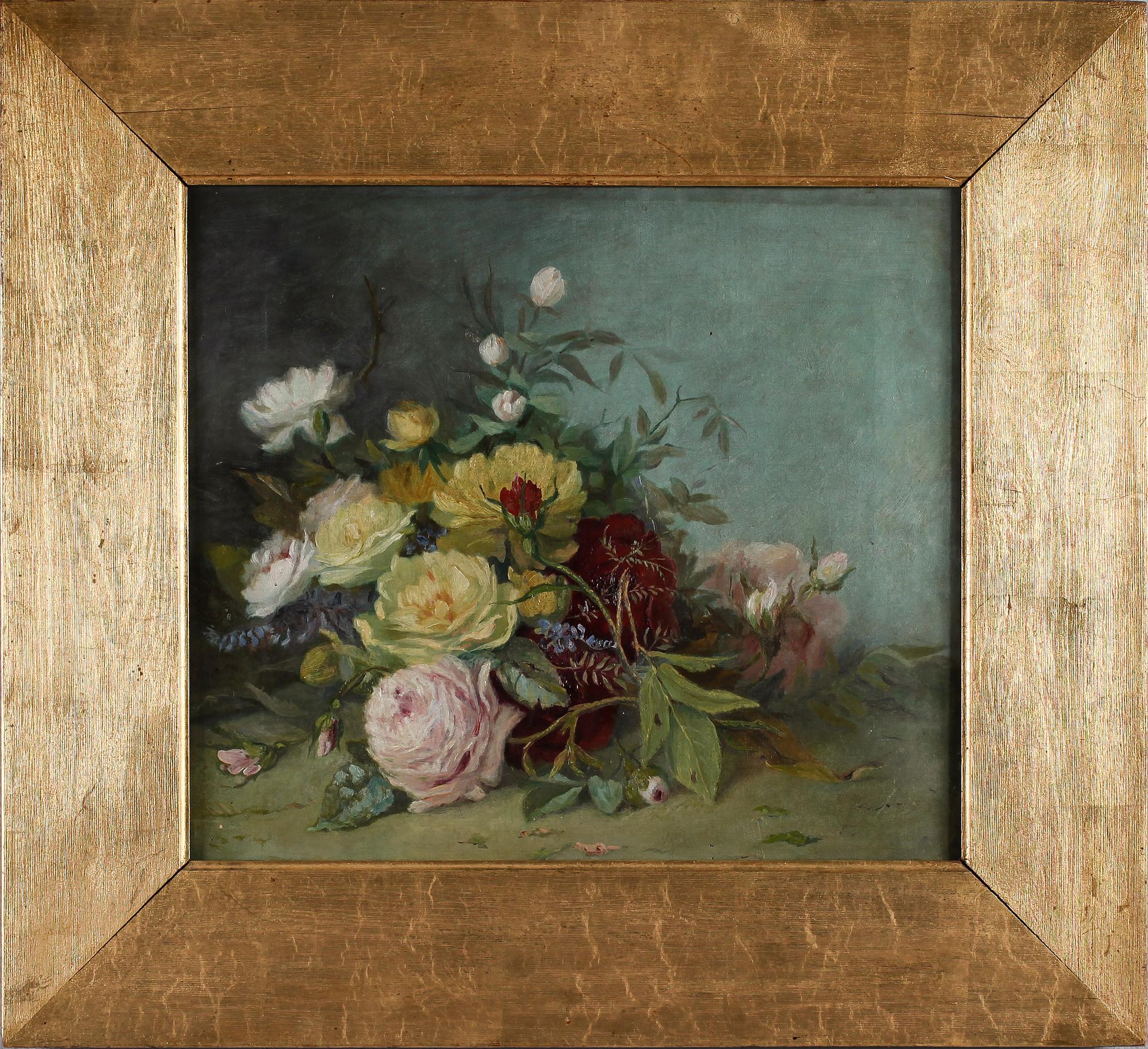 OIDENTIFIERAD KONSTNÄR, olja på duk, ej signerad, omkring år 1900.