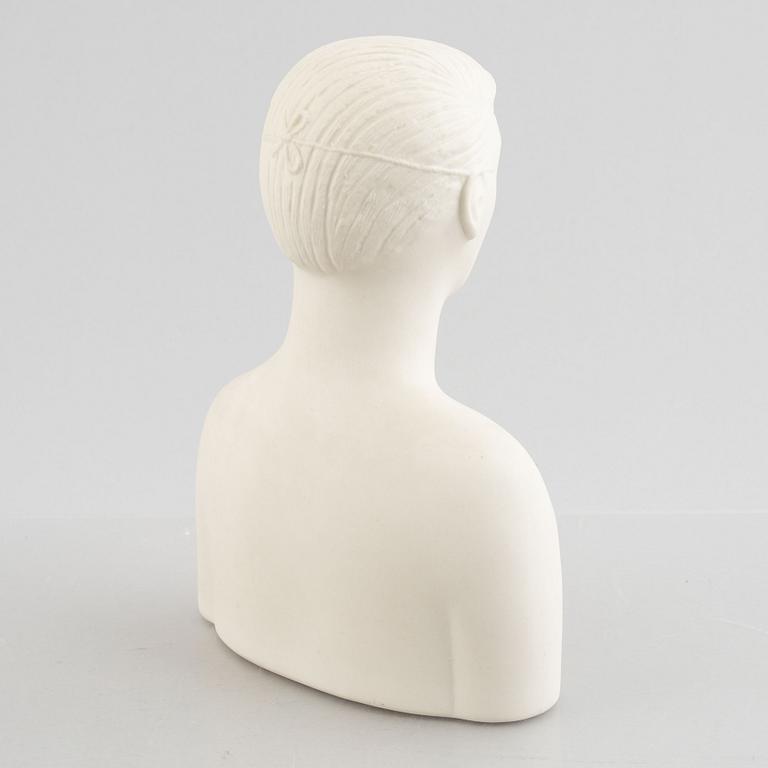 Stig Lindberg, figurin, parian, "Mannen med masken", Gustavsberg.