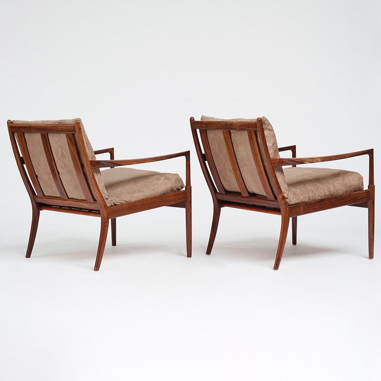 Ib Kofod-Larsen, a pair of "Samsö" easy chairs, Olof Perssons Fåtöljindustri (OPE), Sweden 1960's.