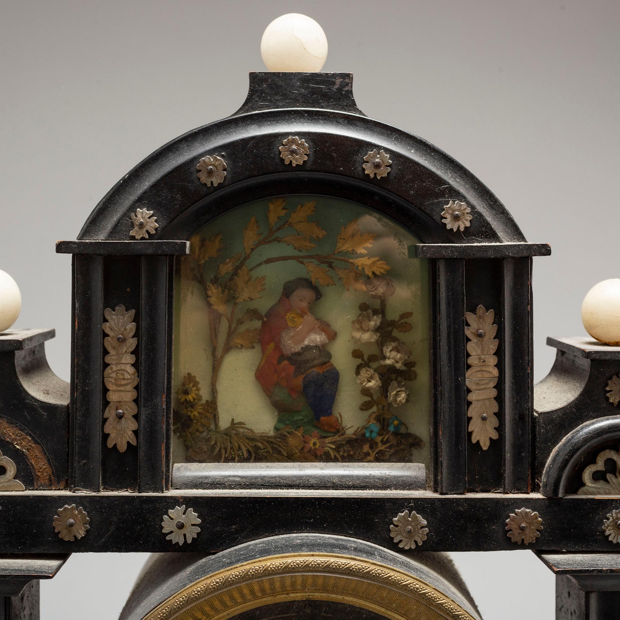 PENDULUM CLOCK, mid 19th century.