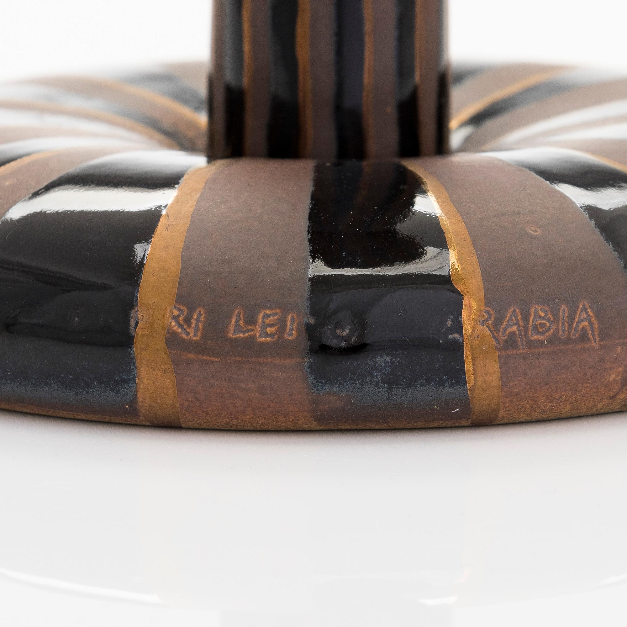 Inkeri Leivo, art ceramics "Länsipoiju" (West Buoy), signed Inkeri Leivo Arabia.