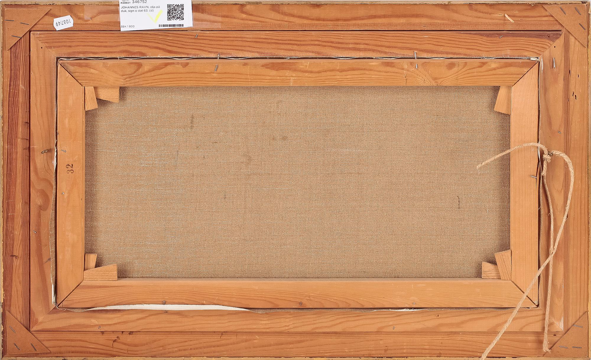 JOHANNES RAVN, olja på duk, sign o dat 63.