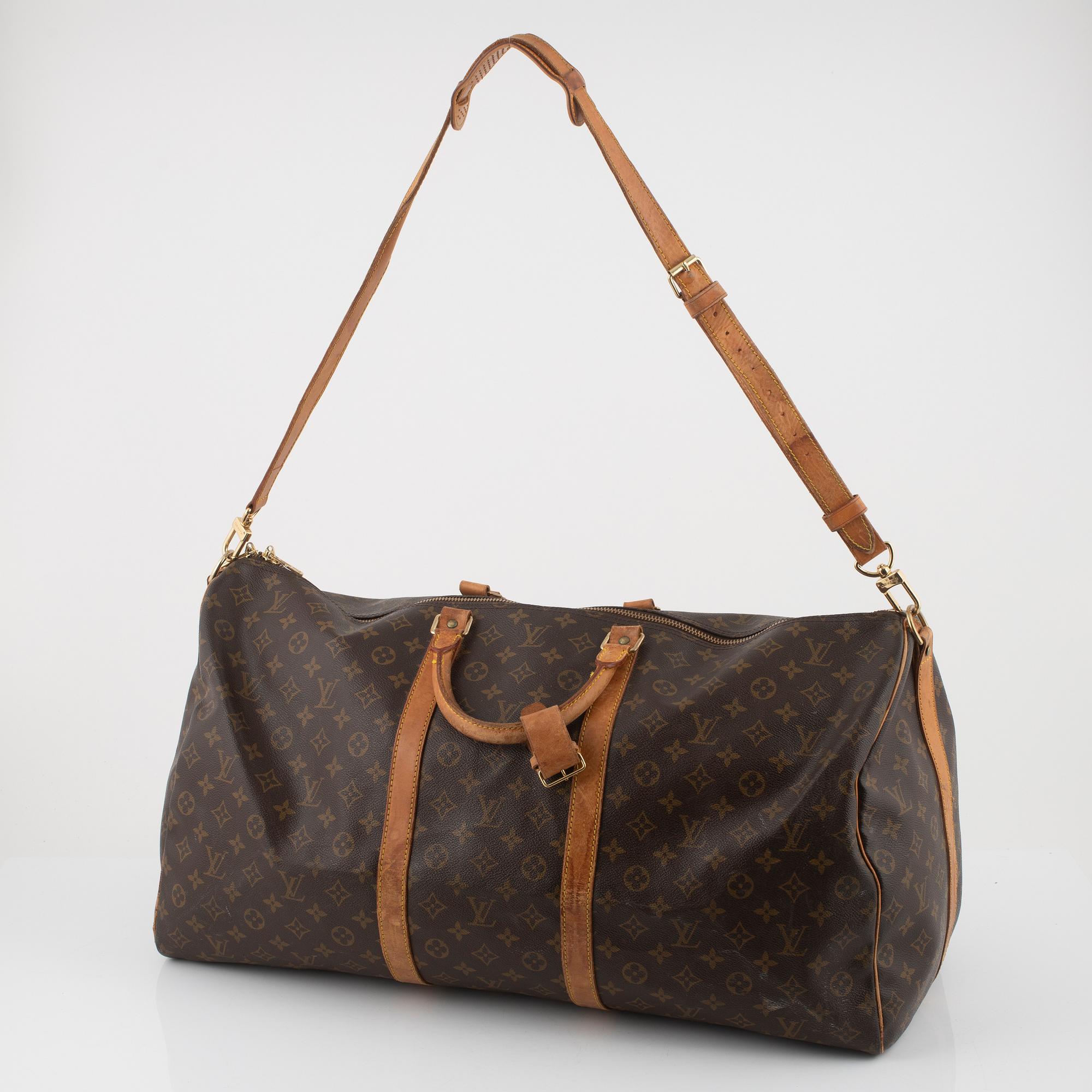 Louis Vuitton, a monogram 'Keepall 60 Bandoulière' Weekendbag, 1992.