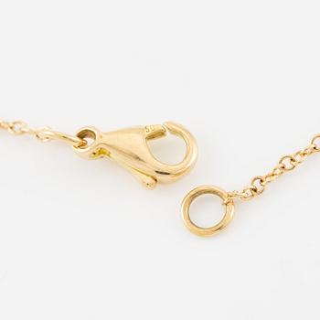 A necklace in 18K gold with a heart-shaped yellow brilliant-cut diamond 4.00 ct Fancy Yellow si1.