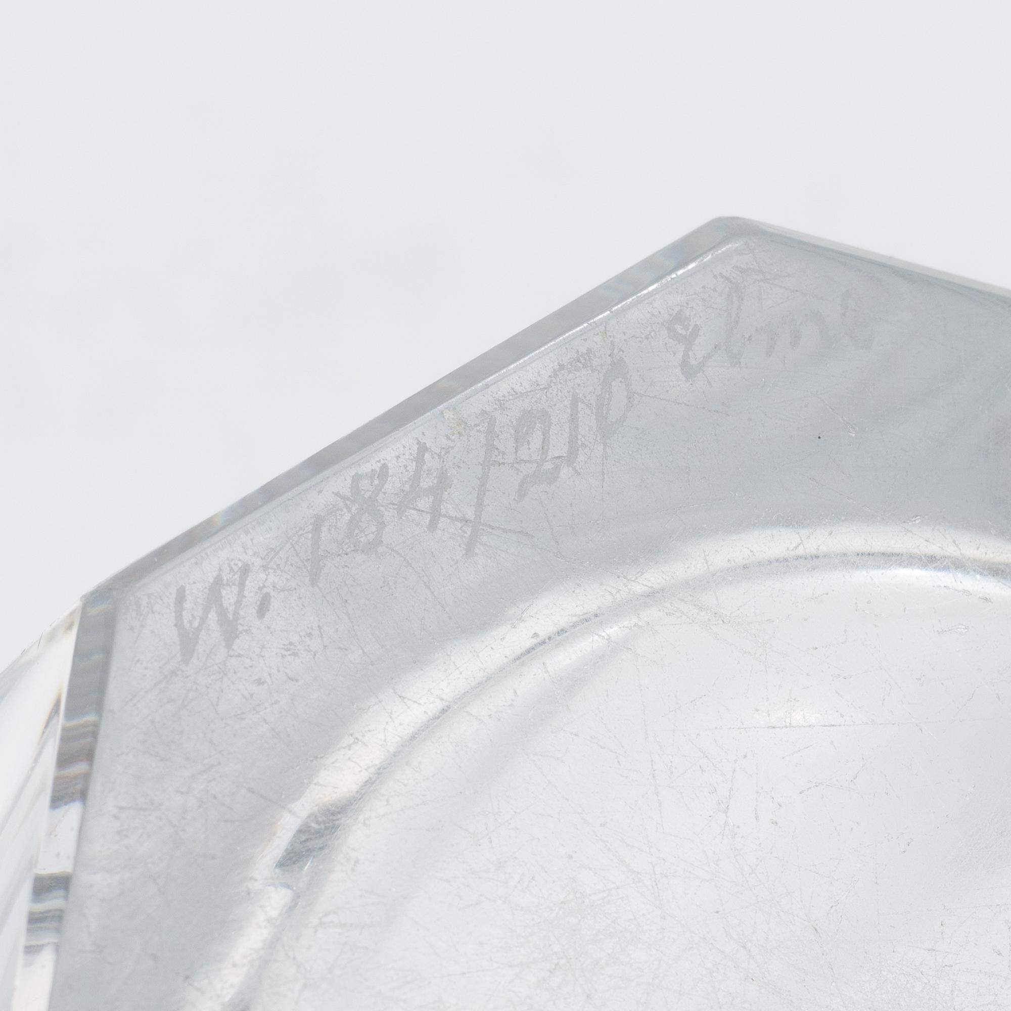 Emil Weidlich, vaser, 2 st, Elme glasbruk, 1930-tal.