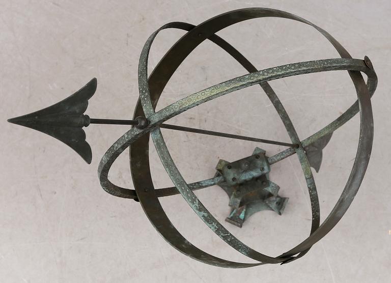 SOLUR, patinerad metall, 1900-tal.