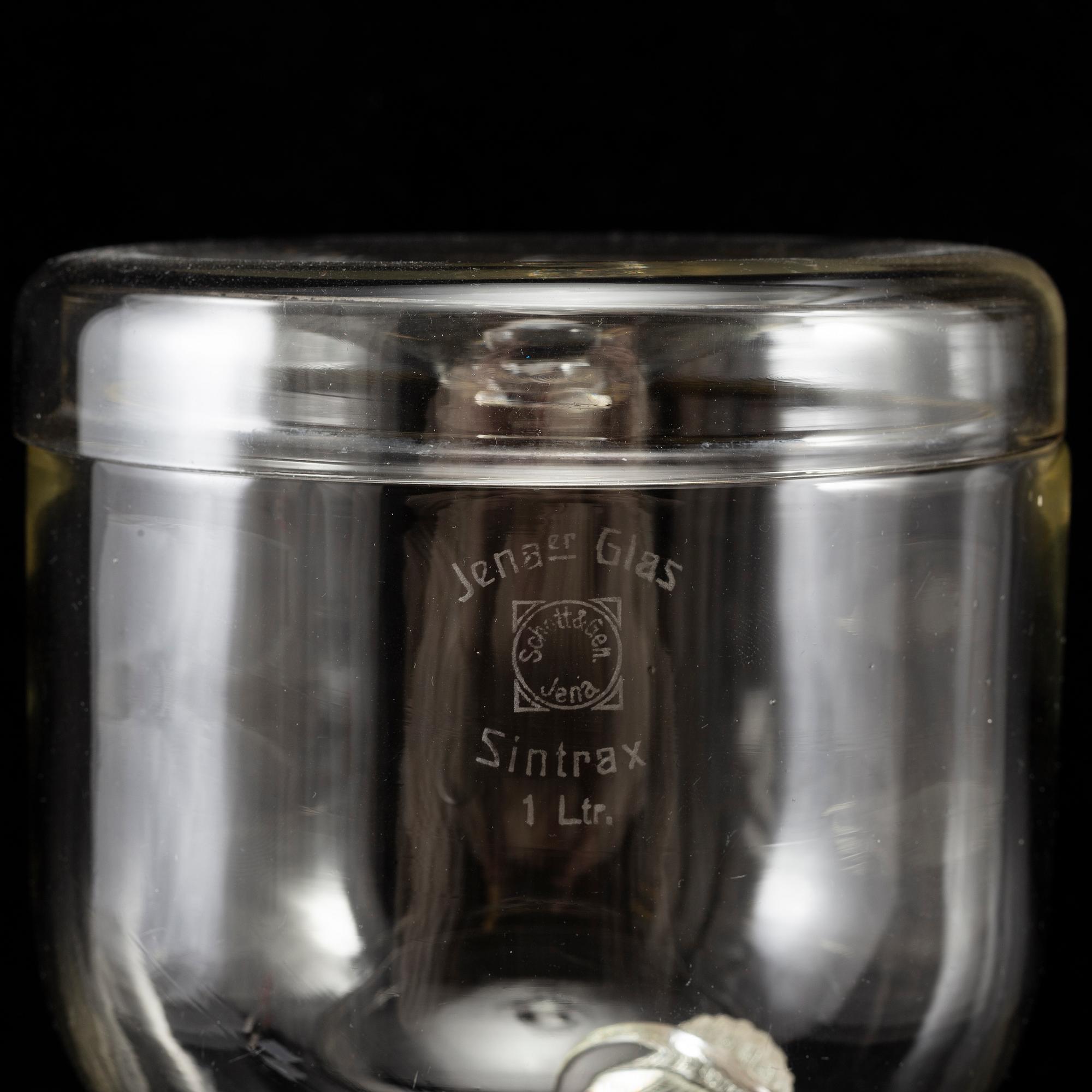 GERHARD MARCKS, coffee machine, "Sintrax", Jenaer Glaswerk, Schott & Gen, Germany.