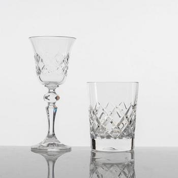 An 45-piece 'Bohemia' glass service, Czechoslovakia.