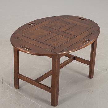 SOFFBORD, sk "Butler's Tray", ek, engelsk stil, 1900-talets andra hälft.